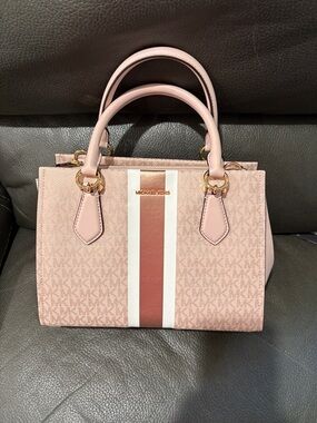 Michael Kors medium satchel in powder blush